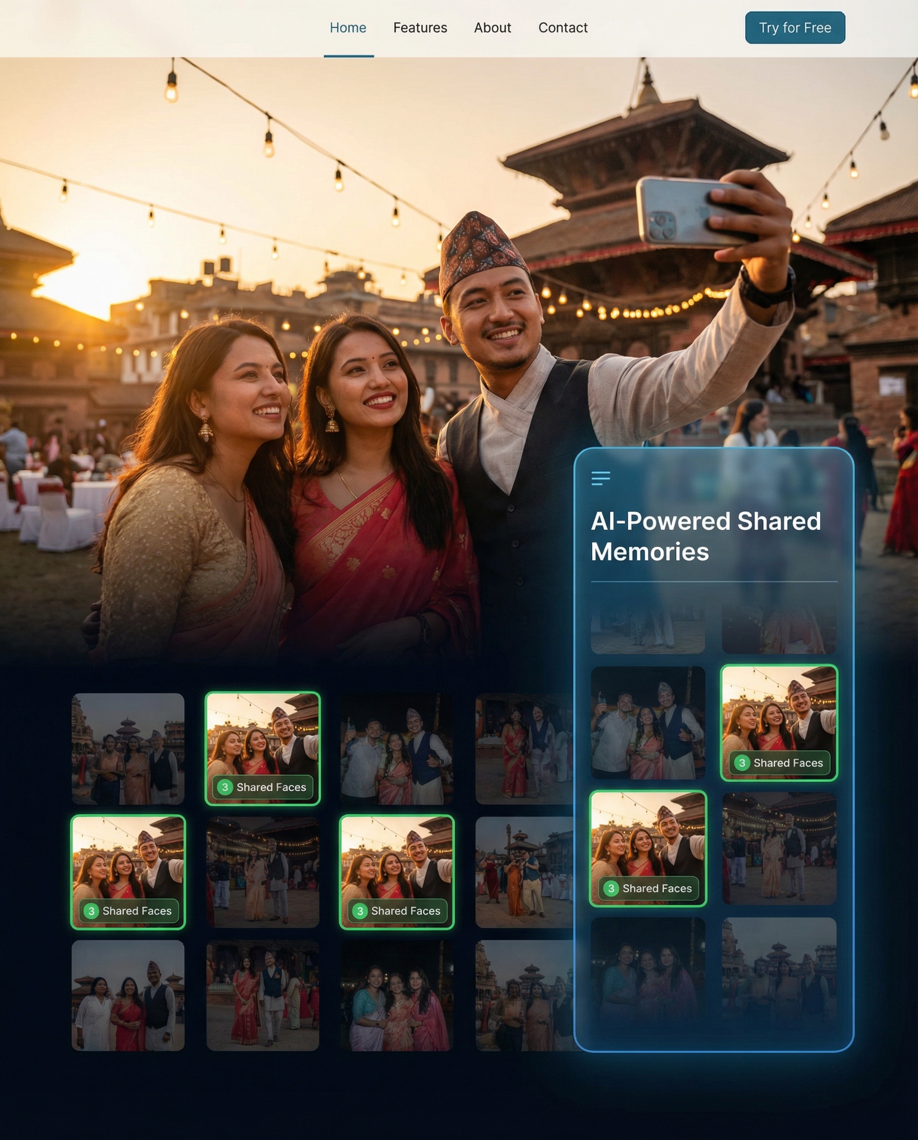 AI Photo Matching results